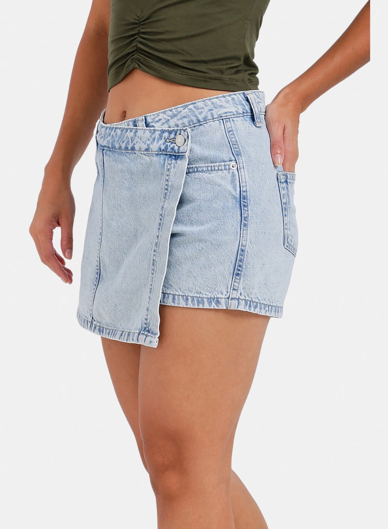 Carina Denim Beach Skorts - Image 3