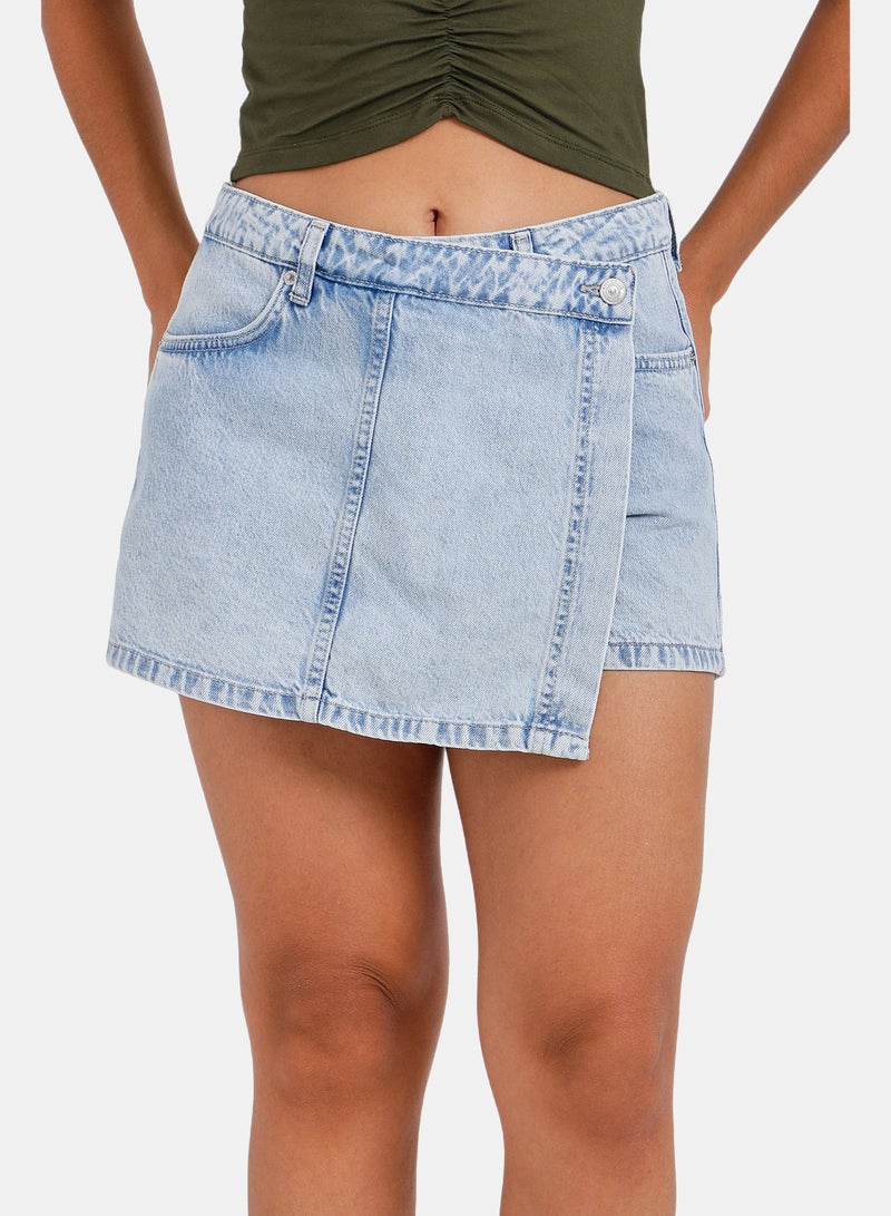 Carina Denim Beach Skorts - Image 1
