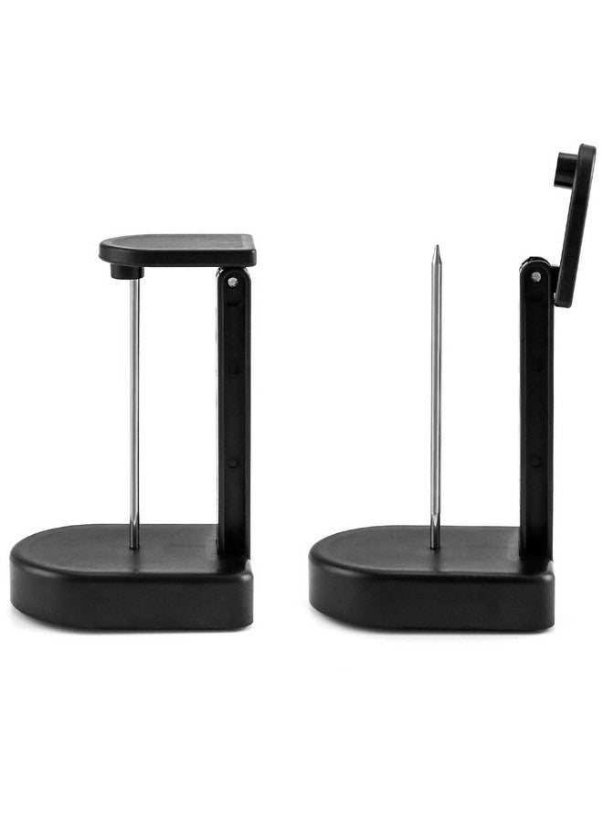 QWORK Paper Memo Holder Receipt Holder, 2 Packs Black Receipt Invoice Spike Stick Bill Fork Memo Note Spike With Safety Cap And Base - Image 3