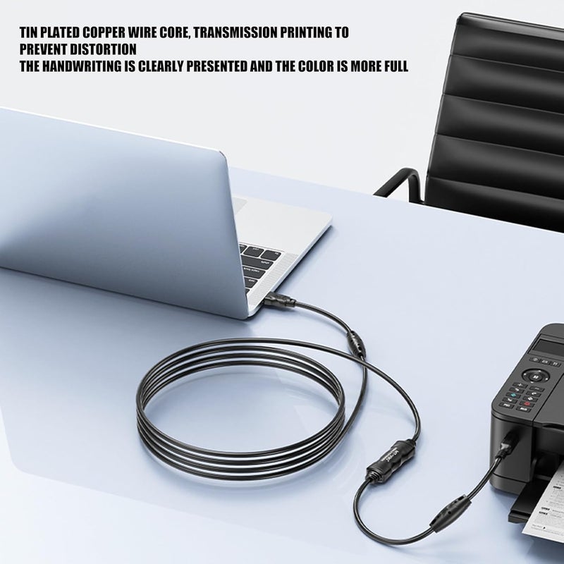Signals Amplified USB2.0 Repeaters Cable 10m for Long Distance Printing Scanning and Plotting Device Stability Printer Extension Cable - Image 2