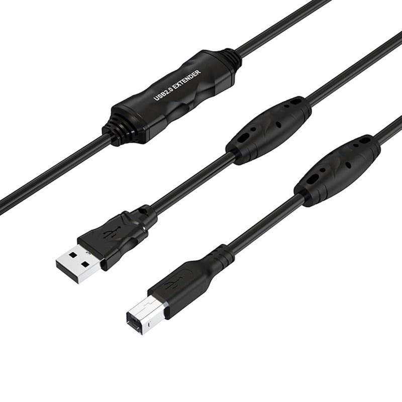Signals Amplified USB2.0 Repeaters Cable 10m for Long Distance Printing Scanning and Plotting Device Stability Printer Extension Cable - Image 1