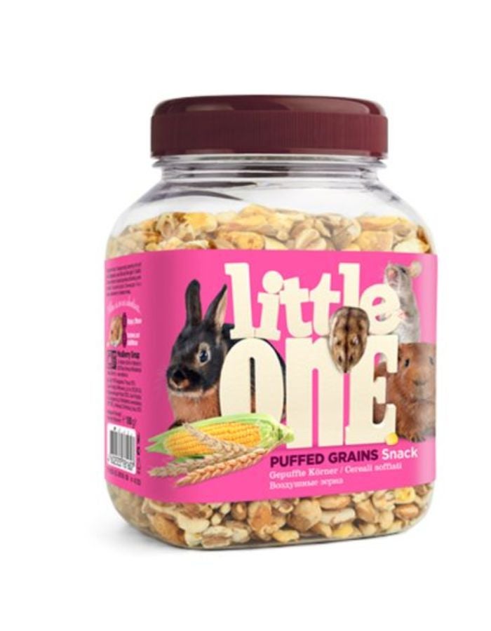 الصغير وجبة خفيفة من الحبوب المنتفخة من ليتل ون™ للأرانب والقوارض 70 غرام - مكافأة خفيفة ومقرمشة