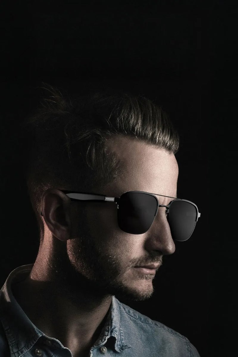 porodo Vista Smart Audio Glasses/ Clear Vision & Immersive Sound/ Music Playback/ Hands-Free Calling/ High Fidelity Audio/ Open Ear Audio, Instant Touch Activation/UV400 Smart Glasses - Black - Image 4