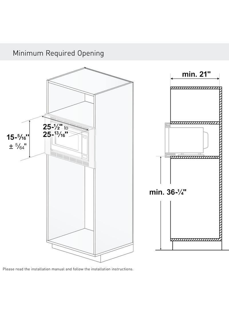 Panasonic Panasonic NNTK621SS 27inch Trim Kit for 12 cu ft Microwave Ovens 12cft Stainless Steel  - Image 3