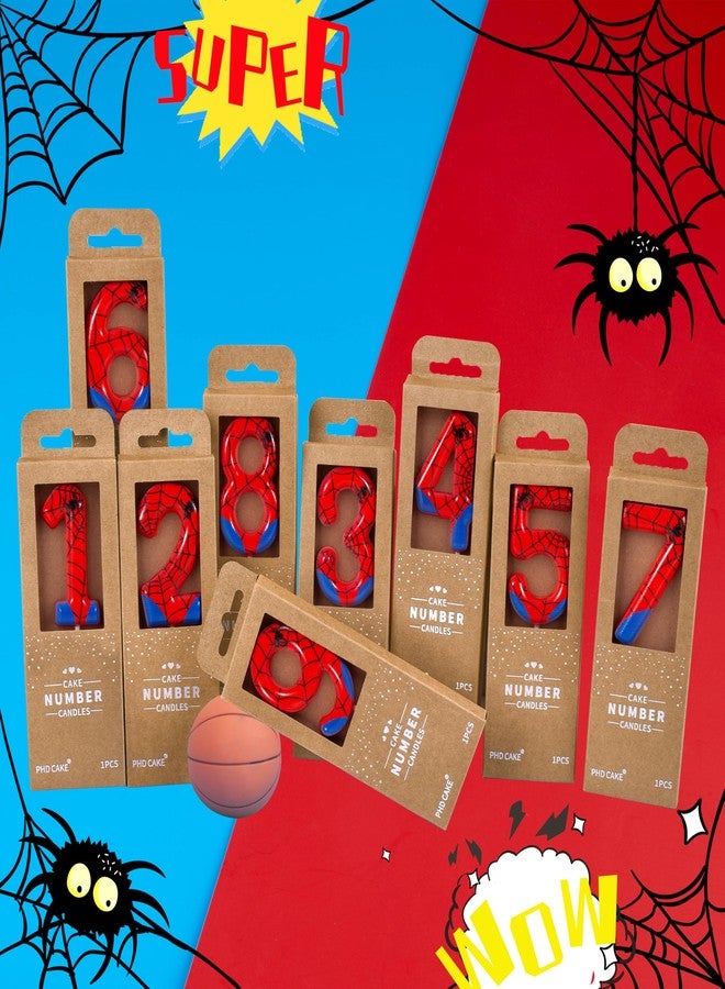 PHD CAKE 2.76 Inch Number 2 Spider Birthday Candles, Spider Cartoon Themed Number Candles, Cake Number Candles, Party Celebration - Image 5
