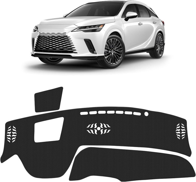 FIILINES Dash Cover for 2023-2025 Lexus RX RX350 RX350h RX500h, Dashboard Mat Accessories Dash Cover Sunshade Nonslip Mesh Protector No Glare Black - Image 1