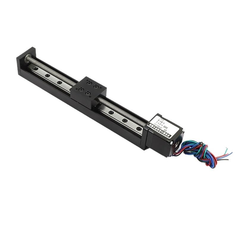 T-Type Sliding Table 50/100/150/200mm for Linear Rail Guide with Nema11 28mm Stepper Motor for 3D Printer(Effective Stroke 150,4mm Pitch) - Image 1