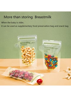 WAI 30-Piece 150ml Breast Milk Storage Bags for Baby, BPA Free and Self Standing Design, Thickened Breastmilk Collector with Double Zip and Freezer Storage  - Image 3