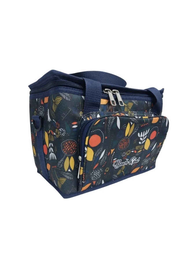 بيتش كول حقيبة غداء حرارية سعة 15 لترًا مع حزام قابل للتعديل، بتصميم رائع من بيتش كوول باللون النافي