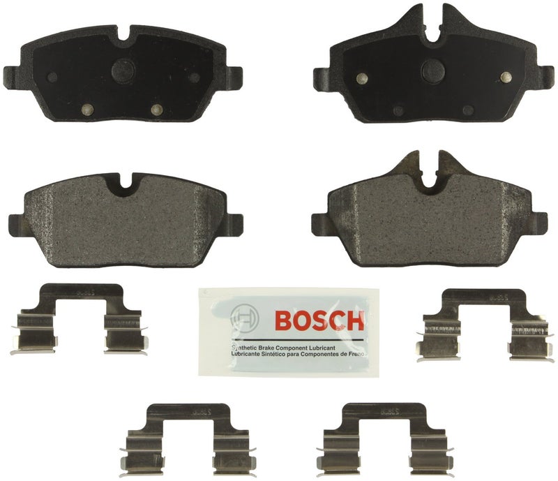 BOSCH BE1308H Blue Semi-Metallic Disc Brake Pad Set With Hardware - Compatible With Select BMW 118i, 120i; Mini Cooper; FRONT - Image 2