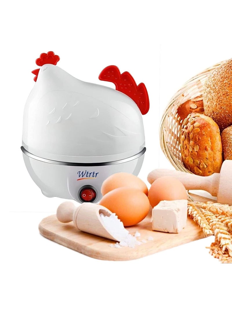 Wtrtr Wtrtr Egg Cooker, Electric Egg Beater, White Egg Steamer, Egg Cooker, 7 Egg Volume (White)  - Image 1