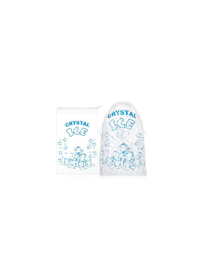 Generic Plastic Ice Packs, 8 Lb Ice Packs with Drawstring Heavy Duty Reusable Bag, Safe and Odorless, Can be In Direct Contact with Food, Indoor and Outdoor Not Easy To Tear for Party, Picnic, Travel(100pcs)  - Image 1