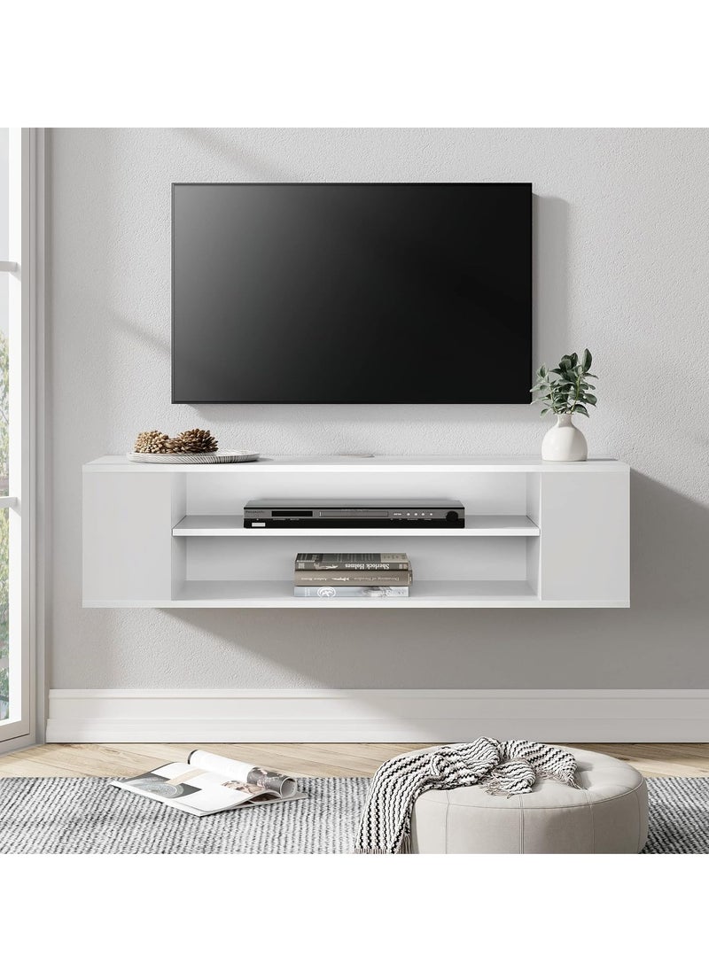 MODERN HOME floating tv unit cabinet with 4 storages for living room and entertainment center  - Image 1