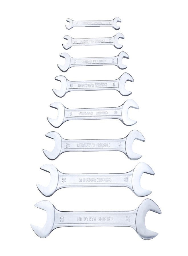 Taparia DEP-08 Double Ended Spanner Set, Open End, ‎20 x 5.5 x 4.5 cm - Image 1