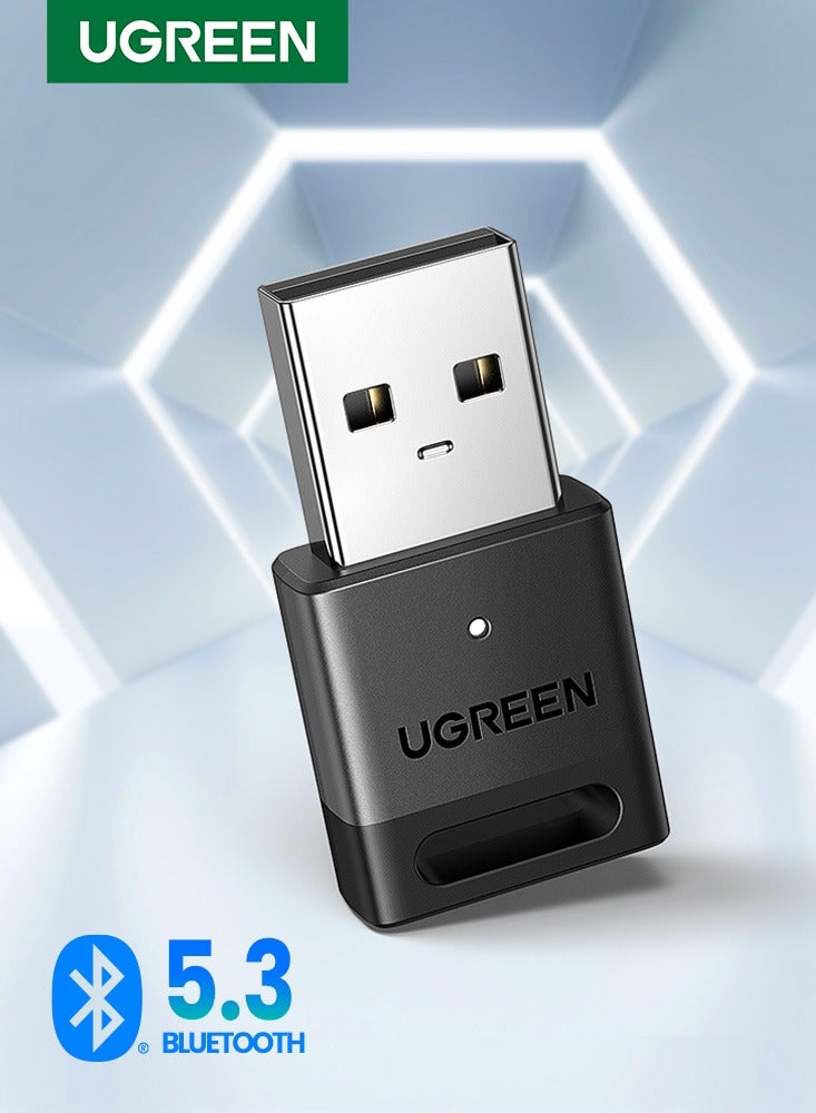 Ugreen USB Bluetooth Adapter, 5.3 Bluetooth Adapter for PC, Plug & Play for Windows 11/10/8.1, Bluetooth Receiver & Transmitter for Keyboard/Mouse/Headphone/Speakers/Printer - Image 1