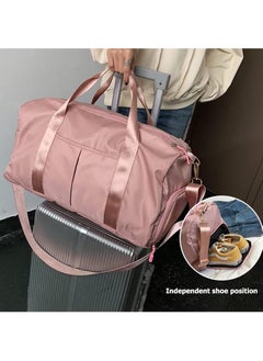 Generic Sport Gym Duffle Holdall Bag Training Handbag Yoga Bag Travel Overnight Weekend Shoulder Tote Bag with Shoes Compartment  - Image 4