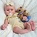 JIZHI Reborn Baby Dolls Silicone Full Body 16 Inch 573lb Weighted Full Platinum Silicone Baby Doll Real Life Baby Dolls with Complete Accessories for Kids Age 3 - Image 2