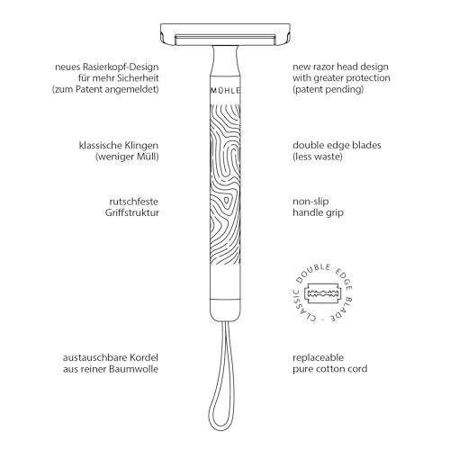 MÜHLE Companion Safety Razor – Women's Double-Edged Body Razor for Shaving, Gentle Use, Suitable for Body, Legs, & Underarms, Longer Handle, Long Lasting Blade - Image 4