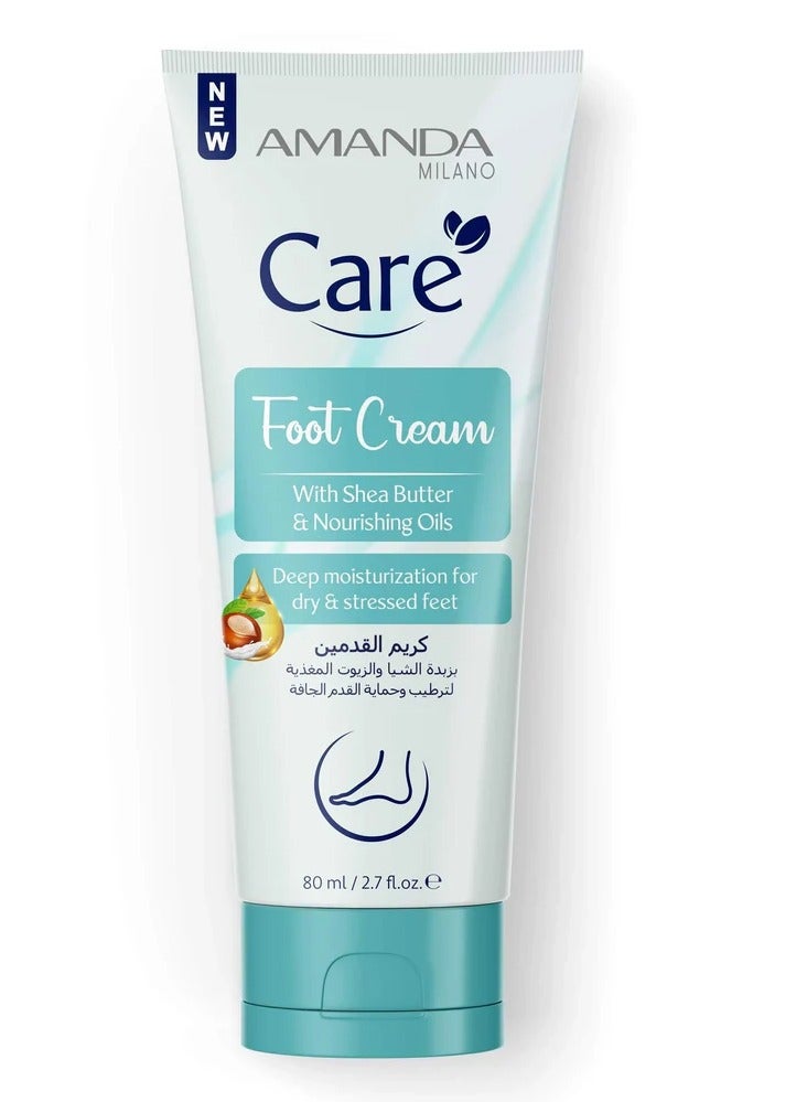 Amanda Milano Care Foot cream with shea butter & Nourishing oils 80ml