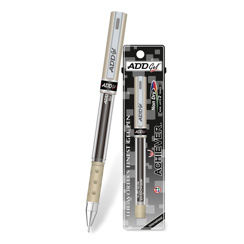 ADD Gel Achiever gel pen Pack of 10 Pens (Black) - Image 5