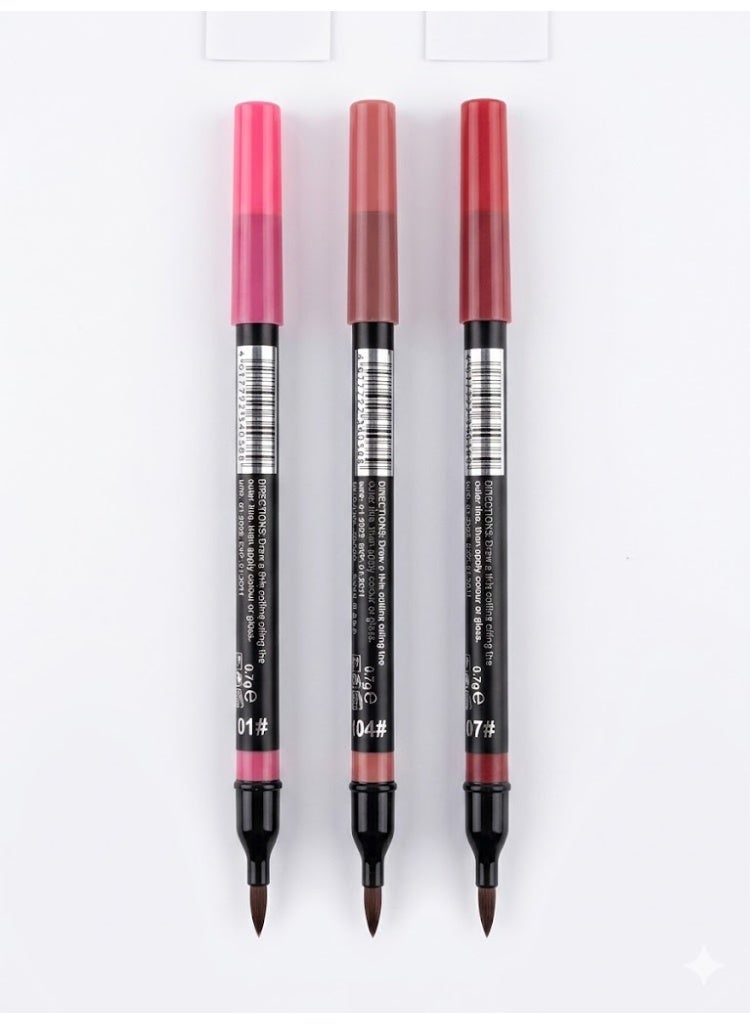 Milai Cosmetic 6D COLORS LIPLINER WATERPROOF 2 IN 1 -  24H shade 1-4-7 - 0.7g - Image 2