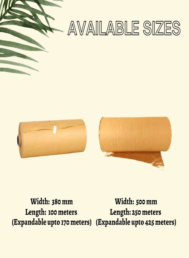 Ecosattva GreenWrap Eco-Friendly Expandable Paper Wrap - Replacement for Bubble Wrap - 380 mm x 100 meters, Pack of 2 (expandable upto 70%) - Image 5