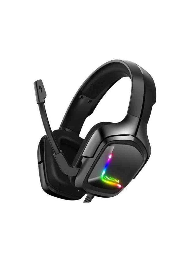 سماعات رأس سلكية للألعاب مزودة بميكروفون وإضاءة LED تغطي الأذن، متوافقة مع PS4/PS5/XOne/XSeries/NSwitch/PC - Image 1