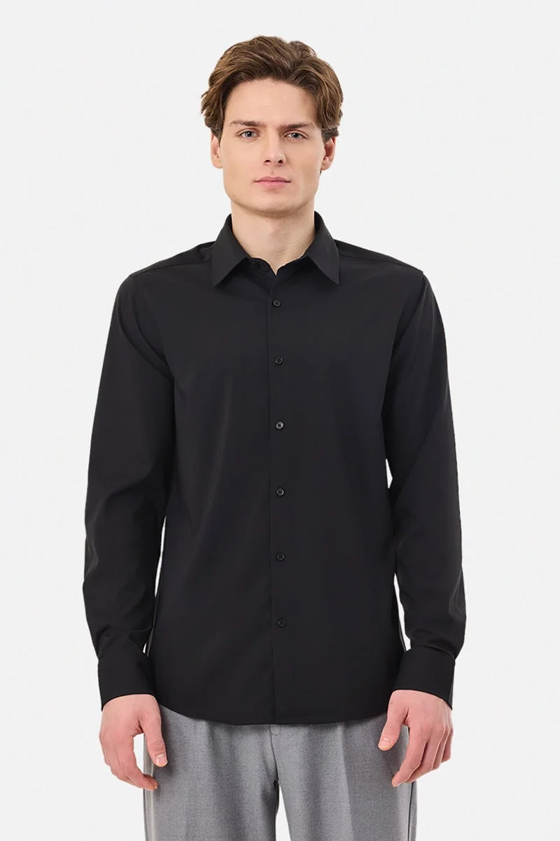 سنيتش قميص فاخر بقصة ضيقة