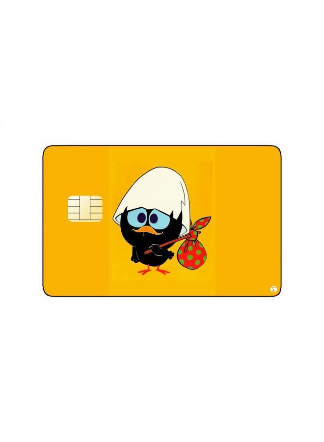 RKN PRINTED BANK CARD STICKER Calimero Anime Character - Image 1