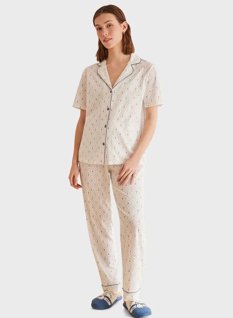 women'secret Ancla Pyjama Set