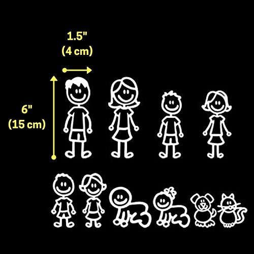 TownStix (Set of 10) Family Car Decals Stickers Bundle - Image 2