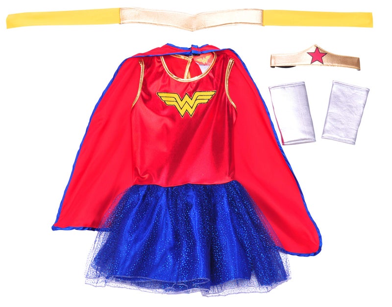 Rubies DC Comics: Wonder Woman Costume Tutu Dress for Kids, Girl's Small - Image 1