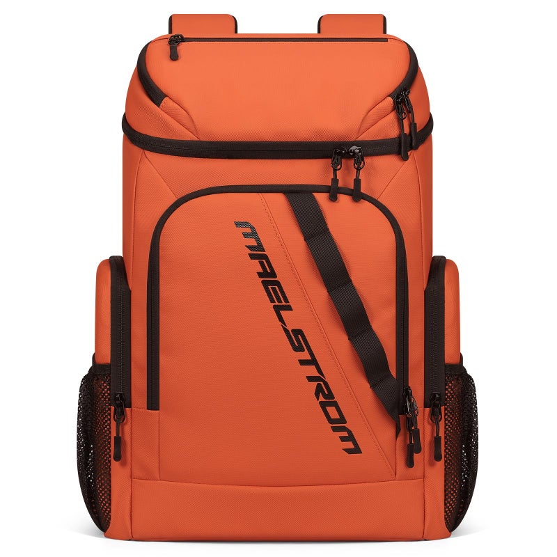 Maelstrom Backpack Cooler36 Can Cooler BackpackSoft Cooler Bag Insulated LeakproofLightweight Ice Chest BackpackTravel Cooler Lunch Backpack for CampingHikingBeach Orange - Image 2