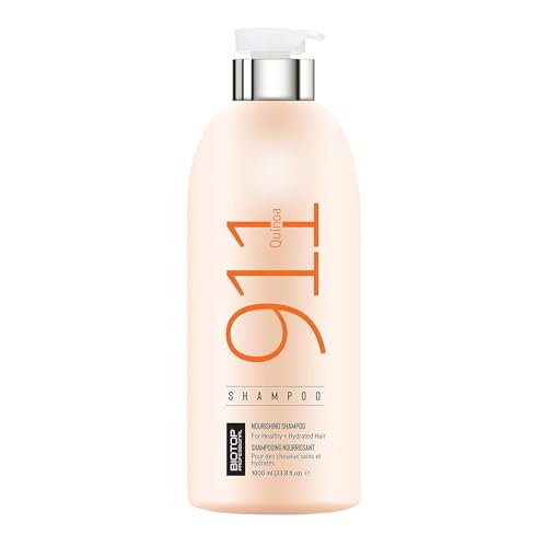 Biotop Professional 911 Quinoa Shampoo for Women & Men - Sulfate Free Nutritive Shampoo with Argan Oil - Made with Quinoa Protein for Dry, Lifeless, and Damaged Hair (33.8 fl oz/1 L) - Image 2