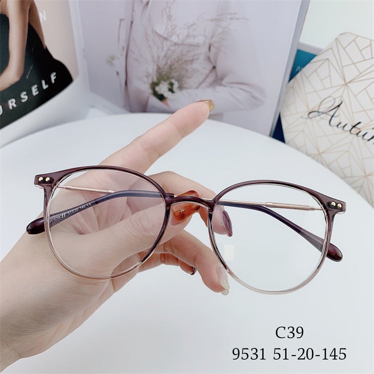 إطار نظارات عصري خفيف الوزن من مادة TR90 بتصميم بيضاوي كلاسيكي - Image 3