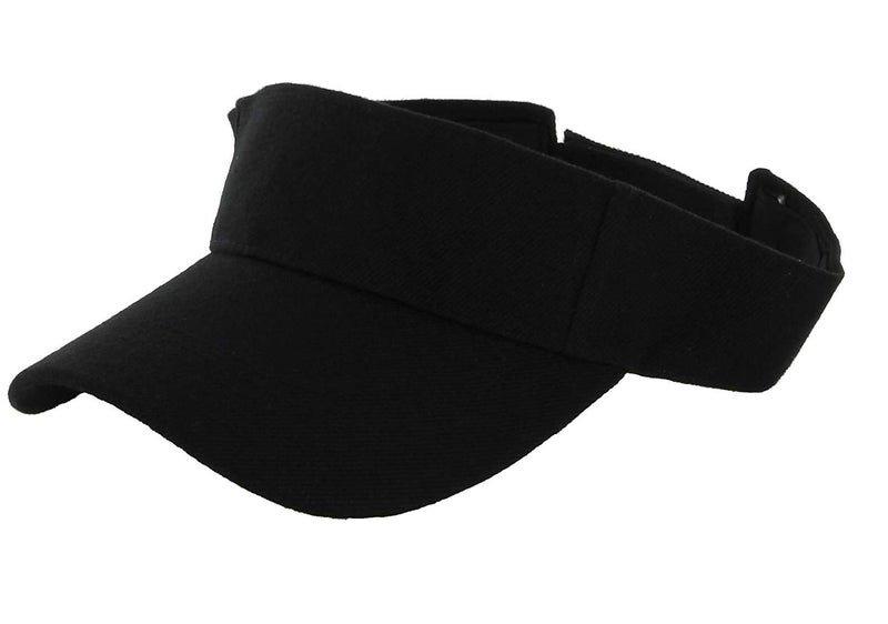 SoSh Unisex Cotton Cap (Black Visor Cap_Black_Free Size). - Image 1