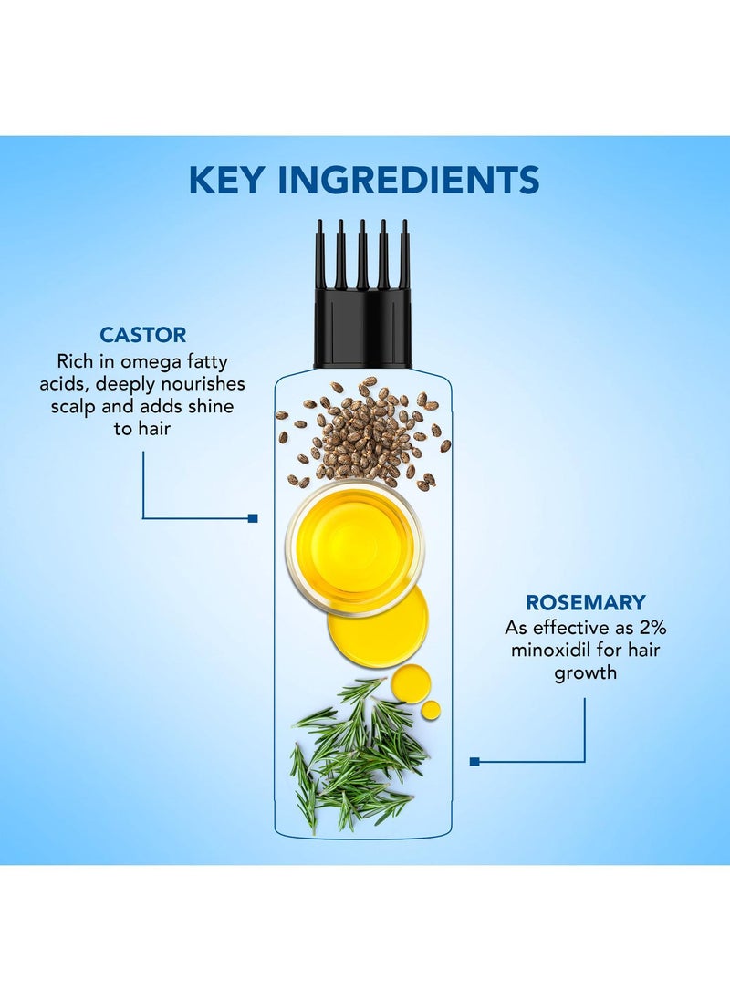 Botanic Hearth Botanic Hearth 100% Pure Rosemary & Castor Oil for Hair Growth | Stimulates Growth, Boosts Thickness, and Nourishes Scalp | 150 ml  - Image 3