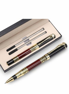 Merrystick Expert Ballpoint Pen Black with Chrome Trim Luxury, Line 0.5mm Tip Come 2 Pieces Ink Refill, Nice BallPens Classy Gift Box for Student, Executive, Office (Classic Black)  - Image 1