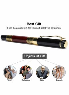 Merrystick Expert Ballpoint Pen Black with Chrome Trim Luxury, Line 0.5mm Tip Come 2 Pieces Ink Refill, Nice BallPens Classy Gift Box for Student, Executive, Office (Classic Black)  - Image 5