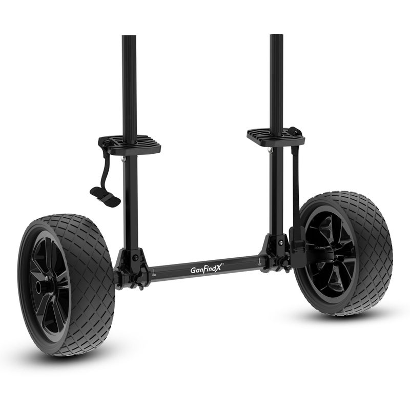 GanFindX Heavy Duty Kayak Cart | Adjustable Foldable Trolley with Durable Wheels, Portable Kayak Transport Cart, Tie-Down Straps Included (No-Slip Strap Lock) - Image 1
