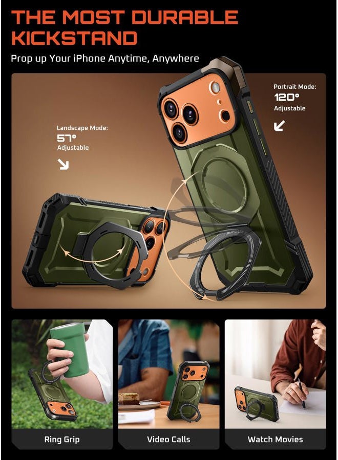 SupCase for iPhone 17 Pro Case with Kickstand (Unicorn Beetle Grip), [Camera Control Cover] [Compatible with MagSafe] [Military-Grade Drop Protection] Heavy Duty Magnetic Phone Case, Guldan - Image 4