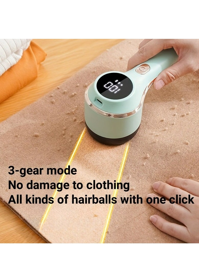 Generic 1pc, Fabric Shaver, Electric Lint Remover, USB Rechargeable Sweater Shaver, Power Lint Shaver, Fuzz Remover, Pilling Remover, Portable Hairball Trimmer For Clothes  - Image 1