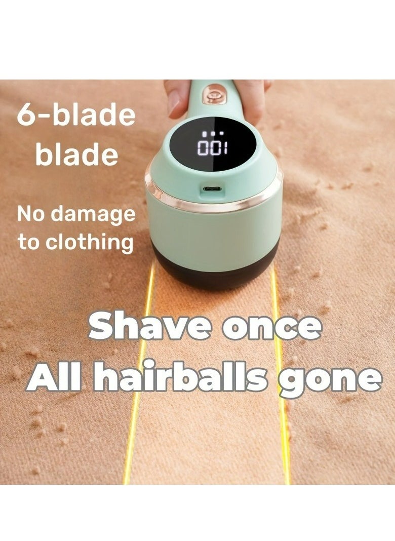 Generic 1pc, Fabric Shaver, Electric Lint Remover, USB Rechargeable Sweater Shaver, Power Lint Shaver, Fuzz Remover, Pilling Remover, Portable Hairball Trimmer For Clothes  - Image 4