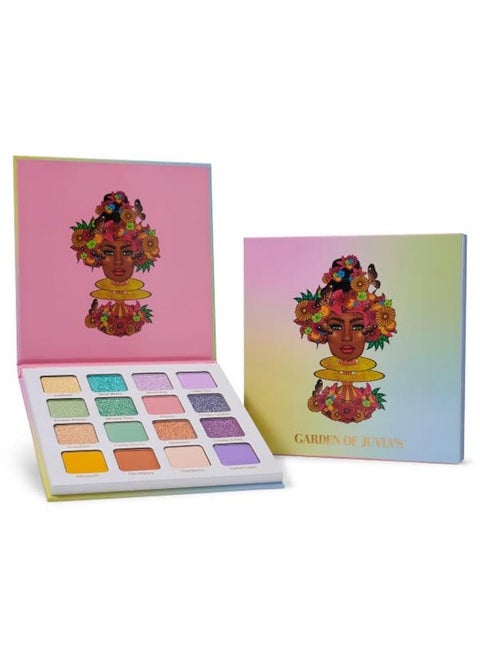 Juvia's Place Garden of Juvia’s Eyeshadow Palette - 16 Pan Palette, Tan, Auburn, & Rich Dark Chocolate, Mattes and Shimmers, Highly Pigmented and Buttery Texture