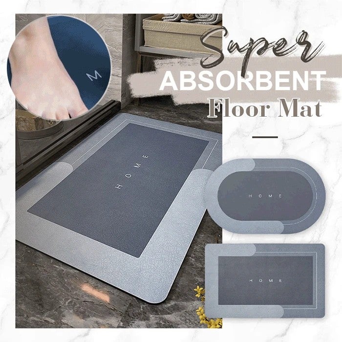 Y&D Absorbent Diatomite Bath Mat - Quick Drying Non-Slip Bathroom Rug - Soft Entrance Floor Mat for Bathroom - Image 4