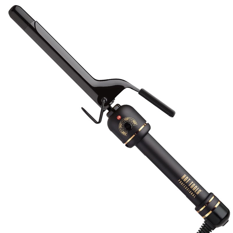Hot Tools مكواة تجعيد الشعر برو أرتيست باللون الأسود والذهبي، 3/4 بوصة - Image 1