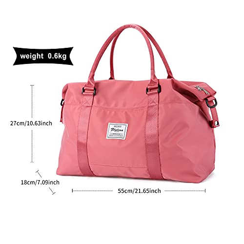 HYC00 Travel Duffel Bag,Sports Tote Gym Bag,Shoulder Weekender Overnight Bag for Women - Image 4