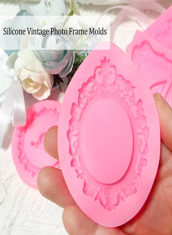 XLANMAY 8pcs Silicone Vintage Photo Frame Molds - Picture Frames Fondant Mold for Cake Cupcake Topper Decor Chocolate Candy Dessert - Image 5