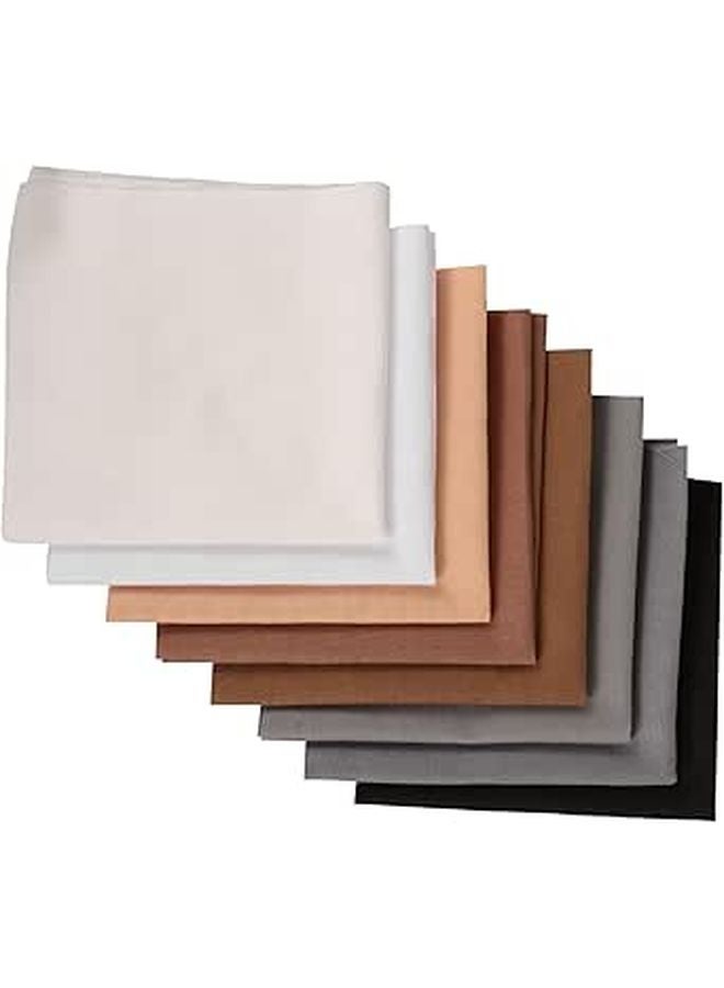 8 قطعة من أقمشة الترقيع القطنية مربعات 25x25 سم مواد حرفية للخياطة DIY للتطريز - Image 1