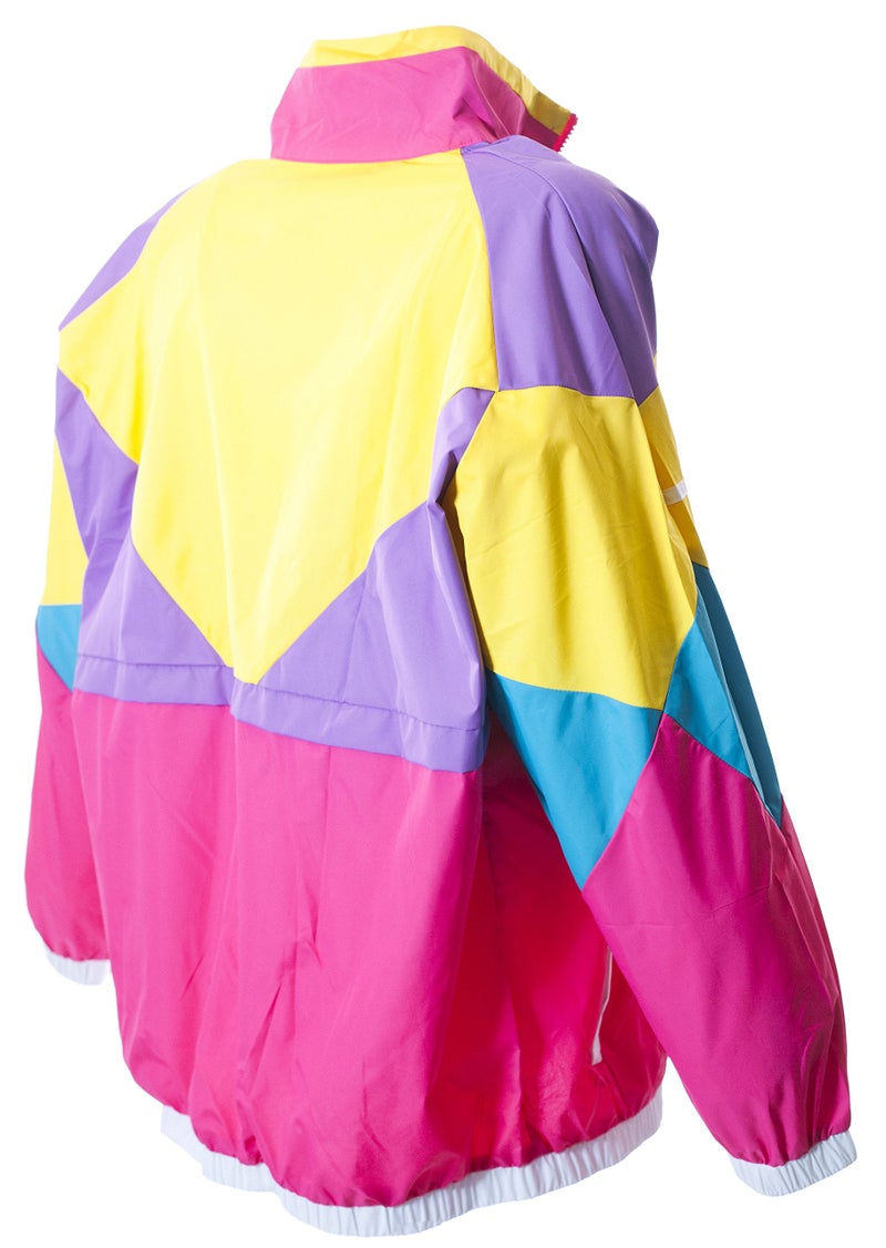 Funny Guy Mugs Like Totally 80s & 90s Retro Neon Windbreaker, X-Large - Image 4